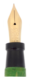 SCARCE CIRCA 1930 CARTER'S JADE STREAMLINE FOUNTAIN PEN RESTORED OFFERED BY ANTIQUE DIGGER