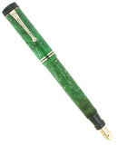 C1931 PARKER JADE SENIOR DUOFOLD FLATTOP FOUNTAIN PEN RESTORED OFFERED BY ANTIQUE DIGGER