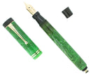 C1931 PARKER JADE SENIOR DUOFOLD FLATTOP FOUNTAIN PEN RESTORED OFFERED BY ANTIQUE DIGGER