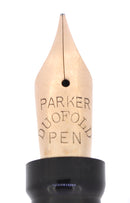 C1931 PARKER JADE SENIOR DUOFOLD FLATTOP FOUNTAIN PEN RESTORED OFFERED BY ANTIQUE DIGGER