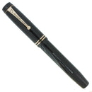 CIRCA 1930 PARKER SENIOR STREAMLINE JET BLACK DUOFOLD FOUNTAIN PEN RESTORED  NEAR MINT OFFERED BY ANTIQUE DIGGER