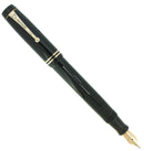 CIRCA 1930 PARKER SENIOR STREAMLINE JET BLACK DUOFOLD FOUNTAIN PEN RESTORED  NEAR MINT OFFERED BY ANTIQUE DIGGER