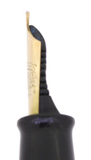 C1930 SHEAFFER OVERSIZE AUTOGRAPH BALANCE JET BLACK FOUNTAIN PEN RESTORED MINT OFFERED BY ANTIQUE DIGGER