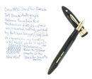 C1930 SHEAFFER OVERSIZE AUTOGRAPH BALANCE JET BLACK FOUNTAIN PEN RESTORED MINT OFFERED BY ANTIQUE DIGGER