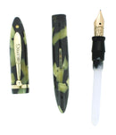 C1930 SHEAFFER DELUXE PETITE BLACK & PEARL LIFETIME BALANCE FOUNTAIN PEN RESTORED OFFERED BY ANTIQUE DIGGER