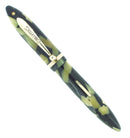 C1930 SHEAFFER DELUXE PETITE BLACK & PEARL LIFETIME BALANCE FOUNTAIN PEN RESTORED OFFERED BY ANTIQUE DIGGER