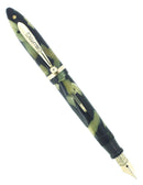 C1930 SHEAFFER DELUXE PETITE BLACK & PEARL LIFETIME BALANCE FOUNTAIN PEN RESTORED OFFERED BY ANTIQUE DIGGER