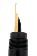 C1930 WATERMAN 42 BLACK CHASED HR SAFETY FOUNTAIN PEN F-BBB FLEX NIB RESTORED OFFERED BY ANTIQUE DIGGER