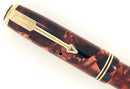 CIRCA 1934 PARKER BURGUNDY MOTTLED DOUBLE JEWEL VACUMATIC JR FOUNTAIN PEN RESTORED OFFERED BY ANTIQUE DIGGER
