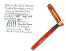 CIRCA 1930S CARTER'S CORAL STANDARD STREAMLINE FOUNTAIN PEN RESTORED OFFERED BY ANTIQUE DIGGER