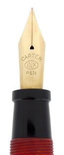 CIRCA 1930S CARTER'S CORAL STANDARD STREAMLINE FOUNTAIN PEN RESTORED OFFERED BY ANTIQUE DIGGER
