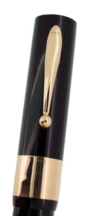 CIRCA 1930 SHEAFFER OVERSIZE AUTOGRAPH FLAT TOP 14K TRIM FOUNTAIN PEN RESTORED OFFERED BY ANTIQUE DIGGER