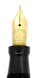 CIRCA 1930 SHEAFFER OVERSIZE AUTOGRAPH FLAT TOP 14K TRIM FOUNTAIN PEN RESTORED OFFERED BY ANTIQUE DIGGER