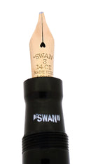 1930S MABIE TODD SWAN LEVERLESS FILLER STUB NIB FOUNTAIN PEN MINT WITH BOX OFFERED BY ANTIQUE DIGGER