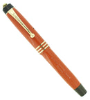 CIRCA 1931 PARKER RED DUOFOLD JUNIORETTE FOUNTAIN PEN RESTORED OFFERED BY ANTIQUE DIGGER