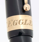 C1931 SHEAFFER OVERSIZE AUTOGRAPH BALANCE JET BLACK FOUNTAIN PEN RESTORED OFFERED BY ANTIQUE DIGGER