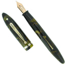 CIRCA 1931 SHEAFFER OVERSIZE BALANCE MARINE GREEN FOUNTAIN PEN RESTORED OFFERED BY ANTIQUE DIGGER