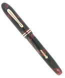 C1932 CONKLIN VEST POCKET ROSE & BLACK MARBLE FOUNTAIN PEN RESTORED OFFERED BY ANTIQUE DIGGER