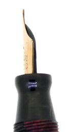 C1932 CONKLIN VEST POCKET ROSE & BLACK MARBLE FOUNTAIN PEN RESTORED OFFERED BY ANTIQUE DIGGER