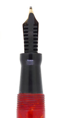 C1932 MABIE TODD SWALLOW CORAL F-BBB STUB FLEX NIB FOUNTAIN PEN RESTORED OFFERED BY ANTIQUE DIGGER