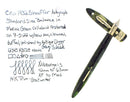 C1932 SHEAFFER STANDARD BALANCE MARINE GREEN AUTOGRAPH FOUNTAIN PEN RESTORED OFFERED BY ANTIQUE DIGGER