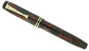 CIRCA 1932 PARKER SENIOR STREAMLINE DUOFOLD BURGUNDY BLACK FOUNTAIN PEN RESTORED OFFERED BY ANTIQUE DIGGER