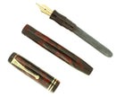 CIRCA 1932 PARKER SENIOR STREAMLINE DUOFOLD BURGUNDY BLACK FOUNTAIN PEN RESTORED OFFERED BY ANTIQUE DIGGER