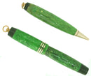 CIRCA 1932 DUOFOLD JADE VEST POCKET FOUNTAIN PEN & PENCIL SET XF-BBB+ NIB RESTORED OFFERED BY ANTIQUE DIGGER