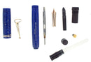 CIRCA 1929 DUOFOLD STREAMLINE SENIOR LAPIS FOUNTAIN PEN F TO B NIB RESTORED OFFERED BY ANTIQUE DIGGER