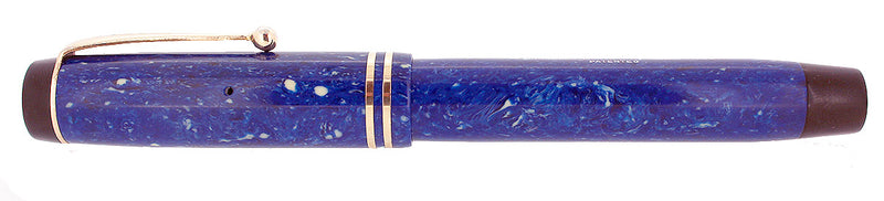 CIRCA 1929 DUOFOLD STREAMLINE SENIOR LAPIS FOUNTAIN PEN F TO B NIB RESTORED OFFERED BY ANTIQUE DIGGER