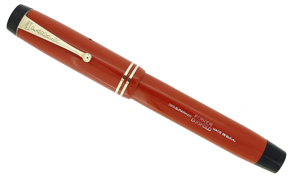 PARKER Duofold Senior Streamline Red 万年筆 1932ParkerStreamlineSrDuofoldF