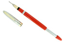 CIRCA 1953 SHEAFFER SENTINEL FIESTA RED SNORKEL M NIB FOUNTAIN PEN RESTORED OFFERED BY ANTIQUE DIGGER