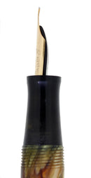 CIRCA 1932 WATERMAN 52V PERSIAN CELLULOID M-BBB FLEX NIB FOUNTAIN PEN RESTORED OFFERED BY ANTIQUE DIGGER