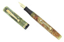 CIRCA 1932 WATERMAN 52V PERSIAN CELLULOID M-BBB FLEX NIB FOUNTAIN PEN RESTORED OFFERED BY ANTIQUE DIGGER