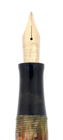 CIRCA 1932 WATERMAN 52V PERSIAN CELLULOID M-BBB FLEX NIB FOUNTAIN PEN RESTORED OFFERED BY ANTIQUE DIGGER