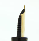 1934 PARKER SILVER PEARL DOUBLE JEWEL VACUMATIC OVERSIZE FOUNTAIN PEN RESTORED OFFERED BY ANTIQUE DIGGER