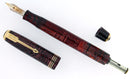 1934 PARKER BURGUNDY PEARL DOUBLE JEWEL VACUMATIC STANDARD SIZE FOUNTAIN PEN IN RESTORED CONDITION OFFERED BY ANTIQUE DIGGER