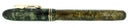 C1934 CONKLIN ALL AMERICAN GREEN BLACK CANDY STRIPE FOUNTAIN PEN RESTORED NEAR MINT OFFERED BY ANTIQUE DIGGER