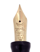 CIRCA 1934 CONKLIN ENSEMBLE BLACK BRONZE FOUNTAIN PEN PENCIL COMBO RESTORED OFFERED BY ANTIQUE DIGGER