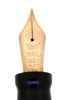 C1934 CONKLIN NOZAC GOLDEN BROWN PEN LINE FOUNTAIN PEN RESTORED NEAR MINT OFFERED BY ANTIQUE DIGGER