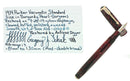 1934 PARKER BURGUNDY PEARL STANDARD VACUMATIC DOUBLE JEWEL FOUNTAIN PEN RESTORED OFFERED BY ANTIQUE DIGGER