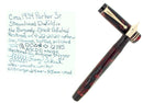 C1934 PARKER SENIOR STREAMLINE DUOFOLD BURGUNDY BLACK FOUNTAIN PEN RESTORED OFFERED BY ANTIQUE DIGGER
