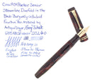 C1934 PARKER SR STREAMLINE DUOFOLD BURGUNDY BLACK FOUNTAIN PEN RESTORED OFFERED BY ANTIQUE DIGGER