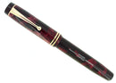 CIRCA 1934 PARKER SENIOR STREAMLINE DUOFOLD BURGUNDY BLACK FOUNTAIN PEN RESTORED OFFERED BY ANTIQUE DIGGER