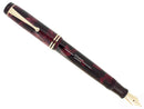 CIRCA 1934 PARKER SENIOR STREAMLINE DUOFOLD BURGUNDY BLACK FOUNTAIN PEN RESTORED OFFERED BY ANTIQUE DIGGER