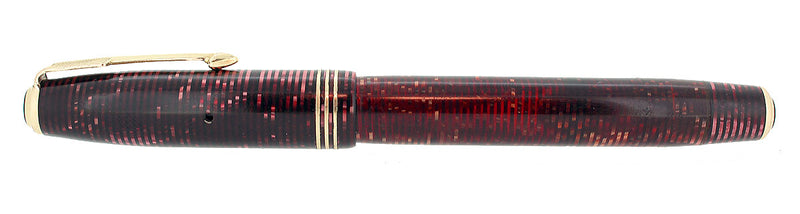 1934 PARKER BURGUNDY PEARL STANDARD VACUMATIC FOUNTAIN PEN RESTORED OFFERED BY ANTIQUE DIGGER