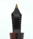 1934 PARKER BURGUNDY PEARL VACUMATIC DOUBLE JEWEL FOUNTAIN PEN NIB RESTORED OFFERED BY ANTIQUE DIGGER