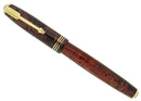 1934 PARKER BURGUNDY PEARL VACUMATIC DOUBLE JEWEL FOUNTAIN PEN NIB RESTORED OFFERED BY ANTIQUE DIGGER