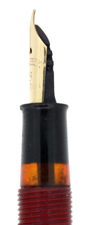 C1934 SHEAFFER BALANCE CHERRY RED SERVICE LOANER FOUNTAIN PEN RESTORED OFFERED BY ANTIQUE DIGGER