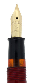 C1934 SHEAFFER BALANCE CHERRY RED SERVICE LOANER FOUNTAIN PEN RESTORED OFFERED BY ANTIQUE DIGGER